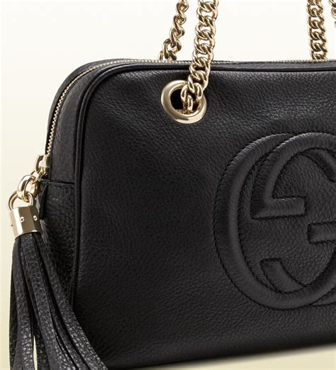 gucci donna 736794 bandiera|gucci leather shoulder bag.